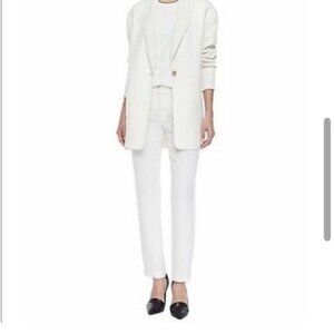 Vince Ivory Business Casual Tapered Pocketed Trouser Pants Size 6